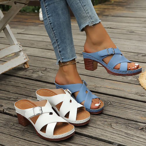 Damen Komfortable Riemchensandalen EB