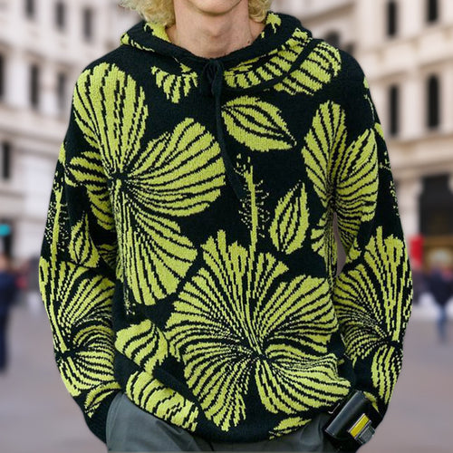 Unisex Kapuzenpullover mit einzigartigem floralem Design EB