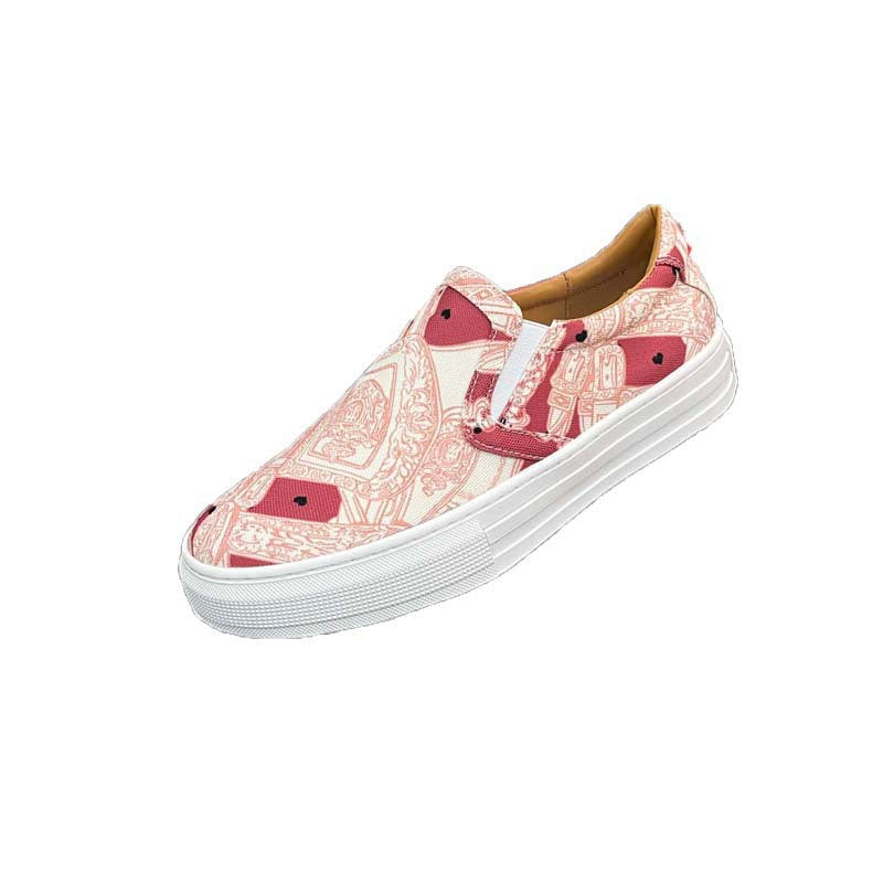 Damen Slip-On Sneaker mit verspieltem Druckdesign und komfortabler Sohle EB