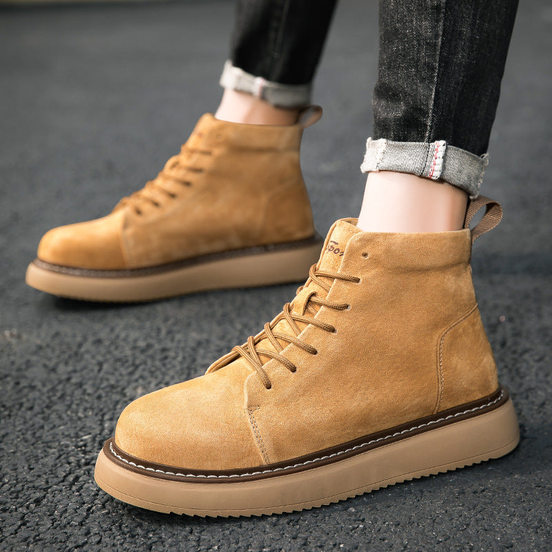 Damen Schnürboots aus hochwertigem Wildleder mit rutschfester Sohle EB