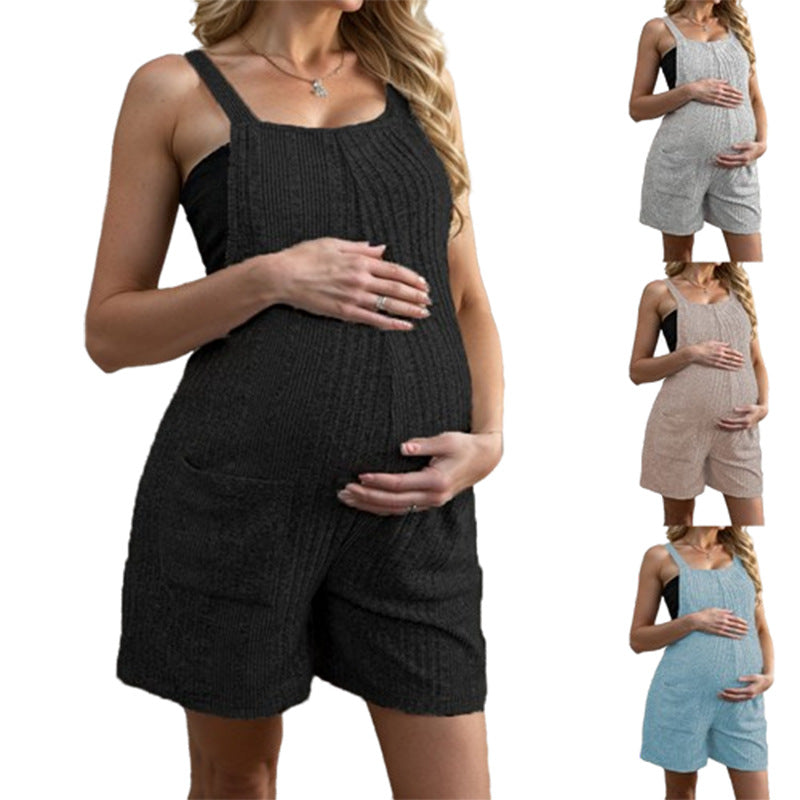 Damen modischer Overall für Schwangere mit praktischen Taschen und bequemem Schnitt EB