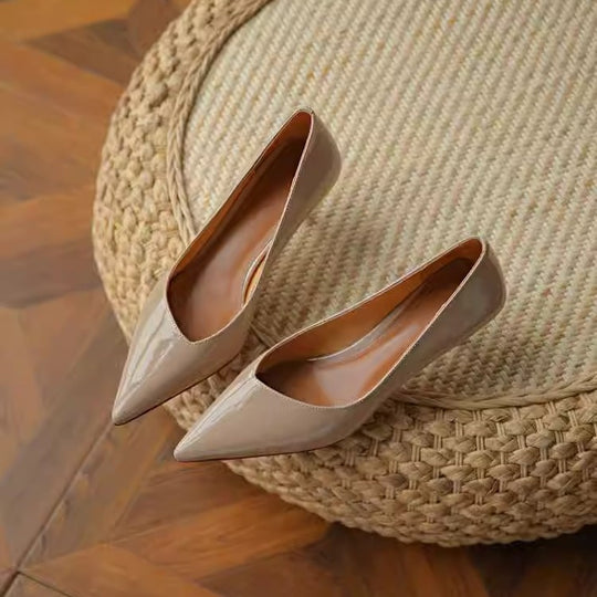 Damen elegante Slingback Pumps mit stilvollem Absatz EB