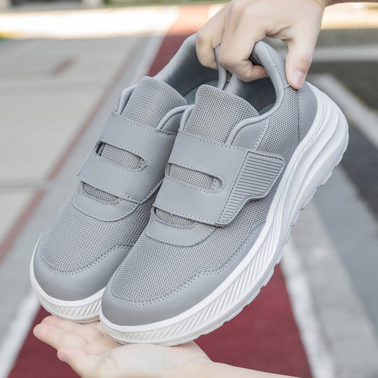 Damen Sportliche Slip-On Sneakers mit praktischem Klettverschluss und atmungsaktivem Obermaterial EB