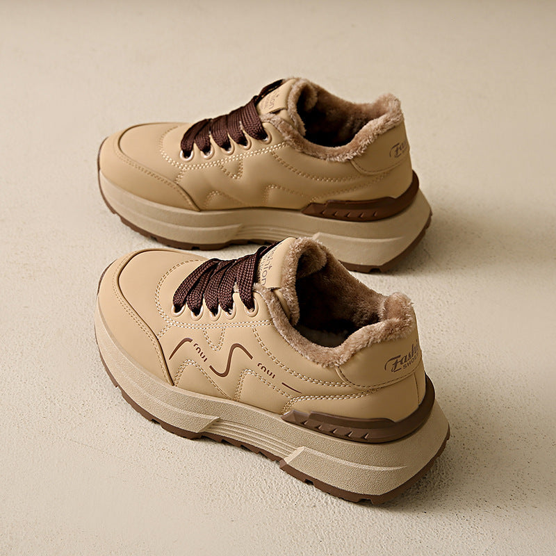 Damen Sportliche Skater Sneakers mit gepolsterter Innensohle und stabiler Laufsohle EB