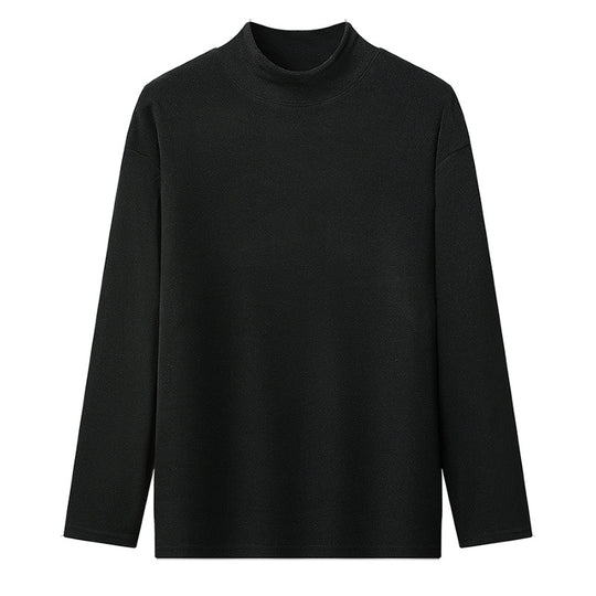 Damen Stehkragen Langarmshirt aus hochwertigem Material EB