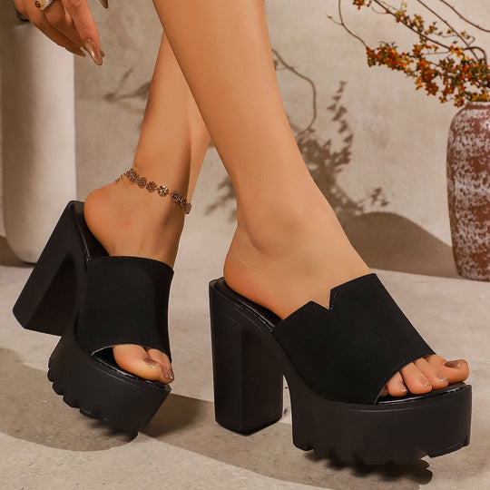Damen Plateausandalen mit trendigem Blockabsatz EB