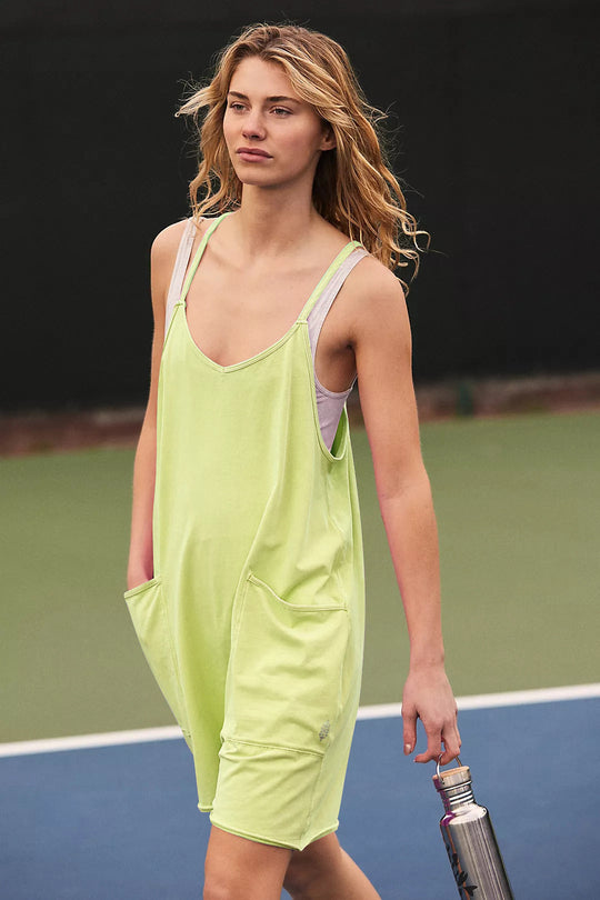 Damen sportlicher Jumpsuit mit praktischen Taschen und weitem Schnitt EB
