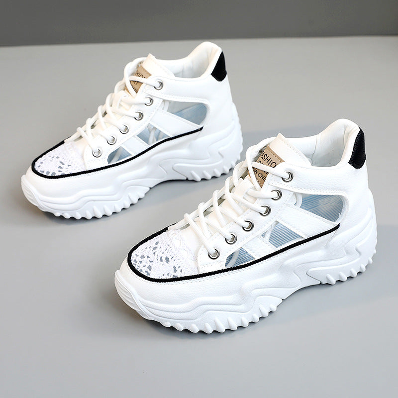 Damen modische Sneakers mit strukturiertem Obermaterial und hohem Tragekomfort EB