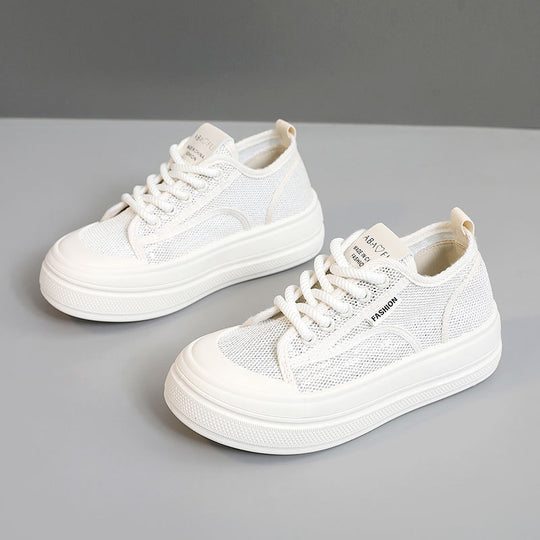 Damen modische Sneakers mit atmungsaktivem Obermaterial und dämpfender Laufsohle EB