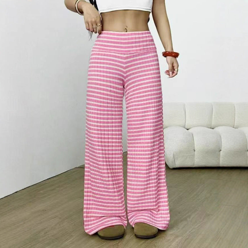 Damen elegante Karottenhosen mit Karo-Muster EB