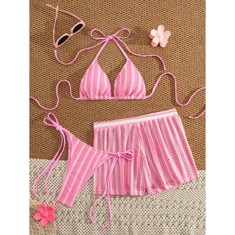 Damen Zweiteiliges Freizeitbadeoutfit mit verstellbarem Oberteil und elastischen Shorts EB