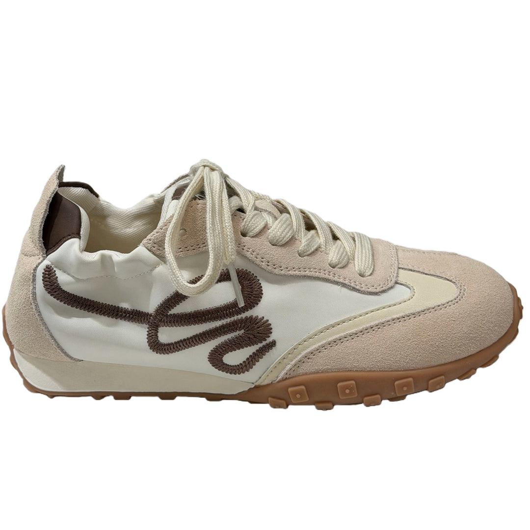 Damen Sportliche Sneaker mit weichem Wildleder und atmungsaktivem Obermaterial EB