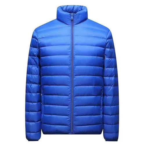 Herren nan ultraleichte Packbare Microsteppjacke mit Stehkragen, wattierter Isolierung und windabweisender Hülle EB