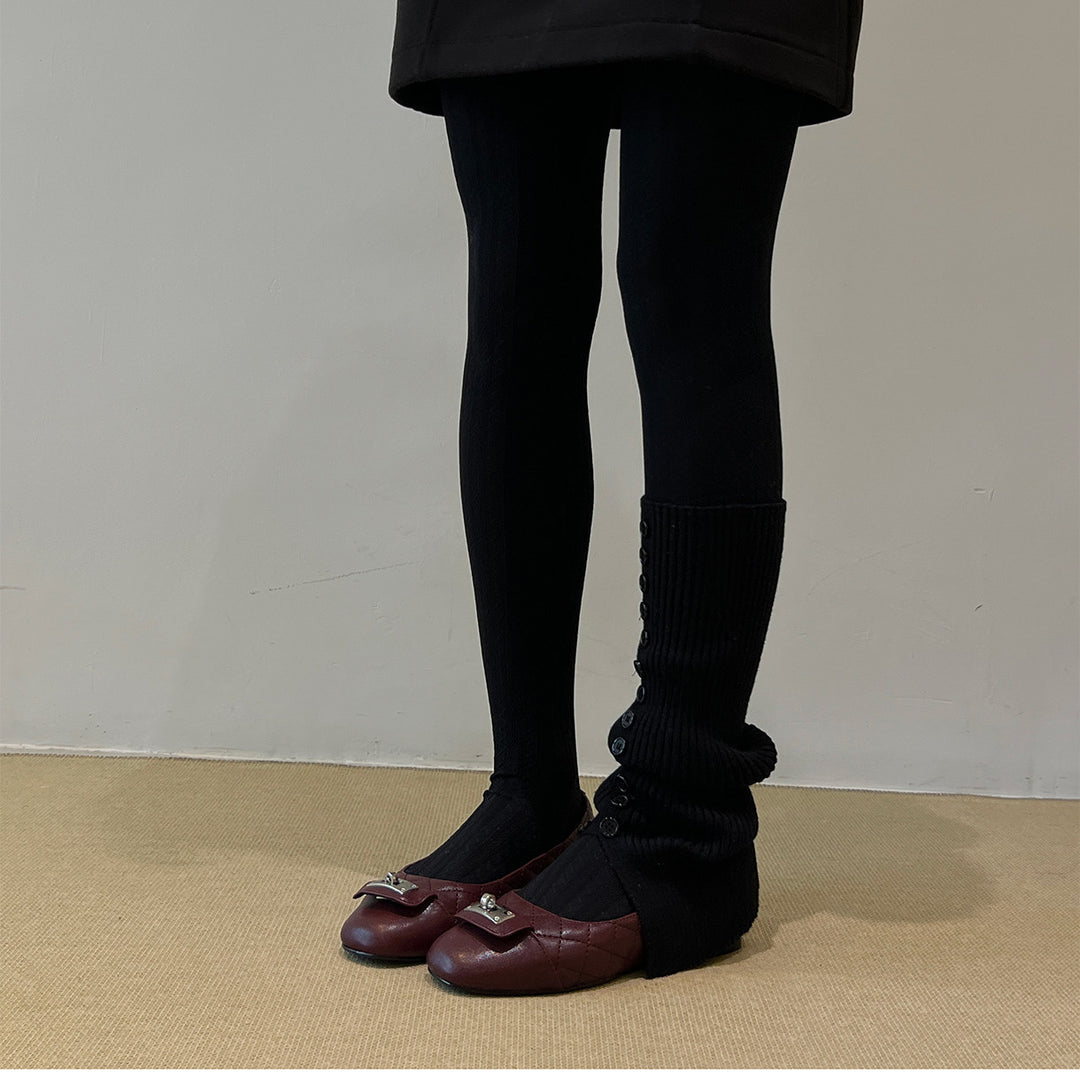 Damen Ballerinas mit luxuriösem Steg und markantem Logo EB