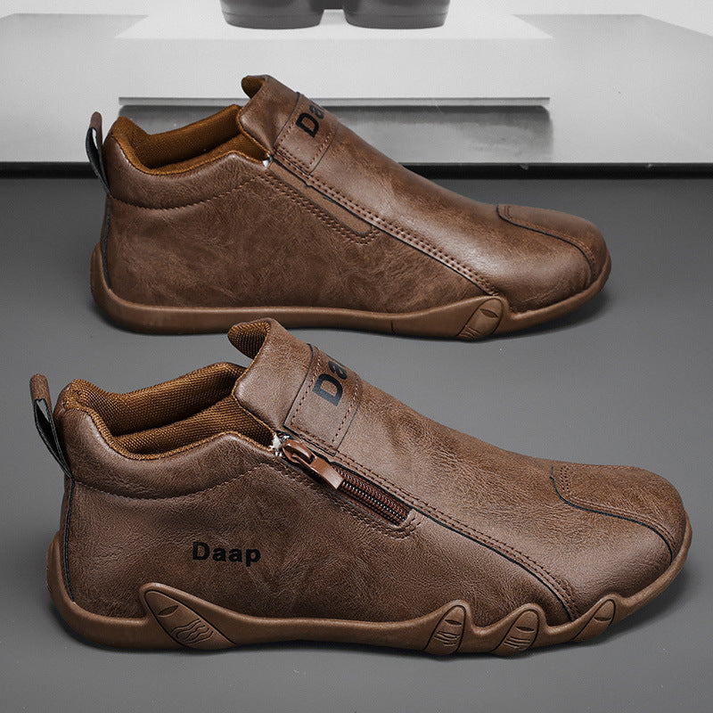 Damen Sneakers mit seitlichem Reißverschluss und stoßdämpfender Sohle EB