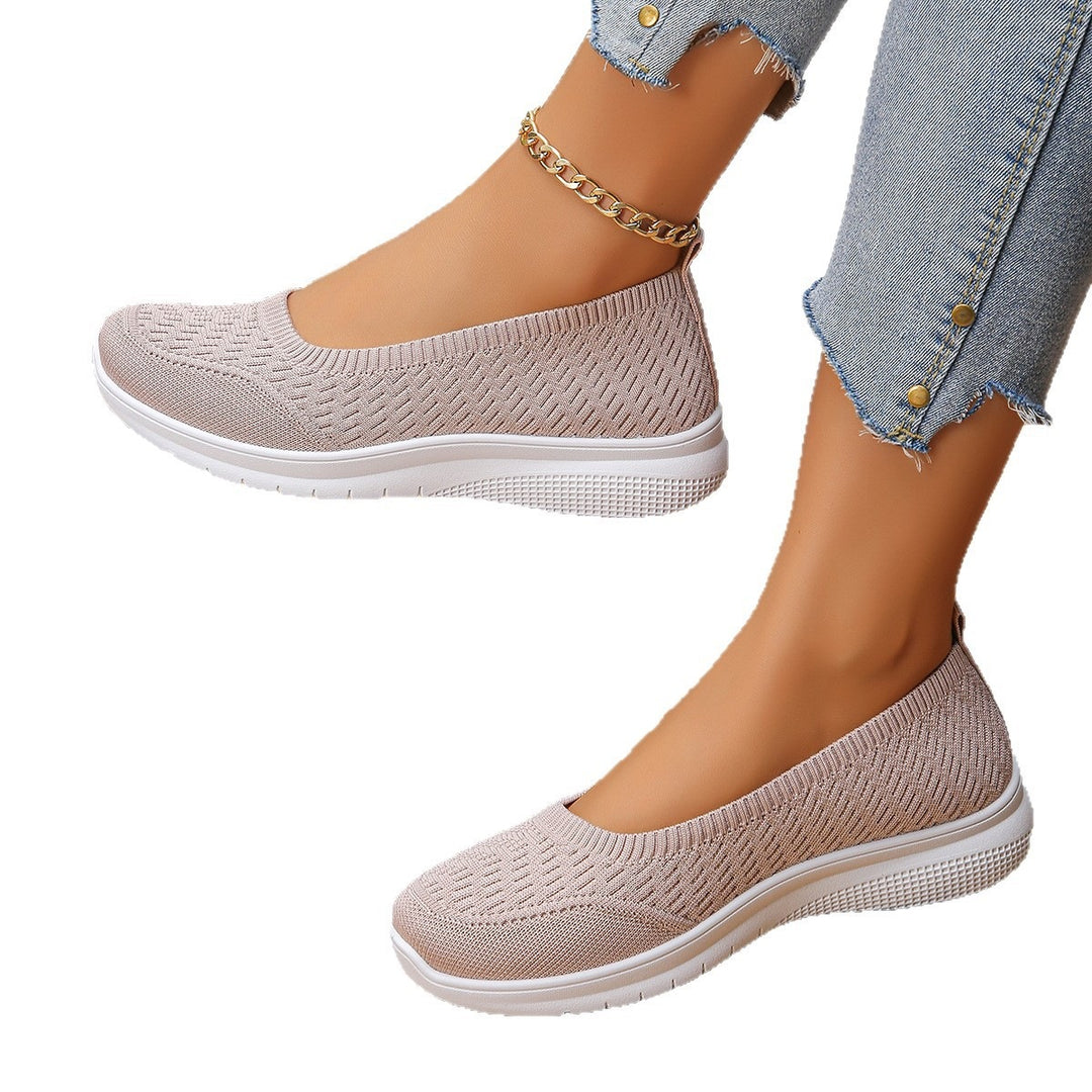 Damen Slip-On Freizeitschuhe mit atmungsaktivem Obermaterial EB