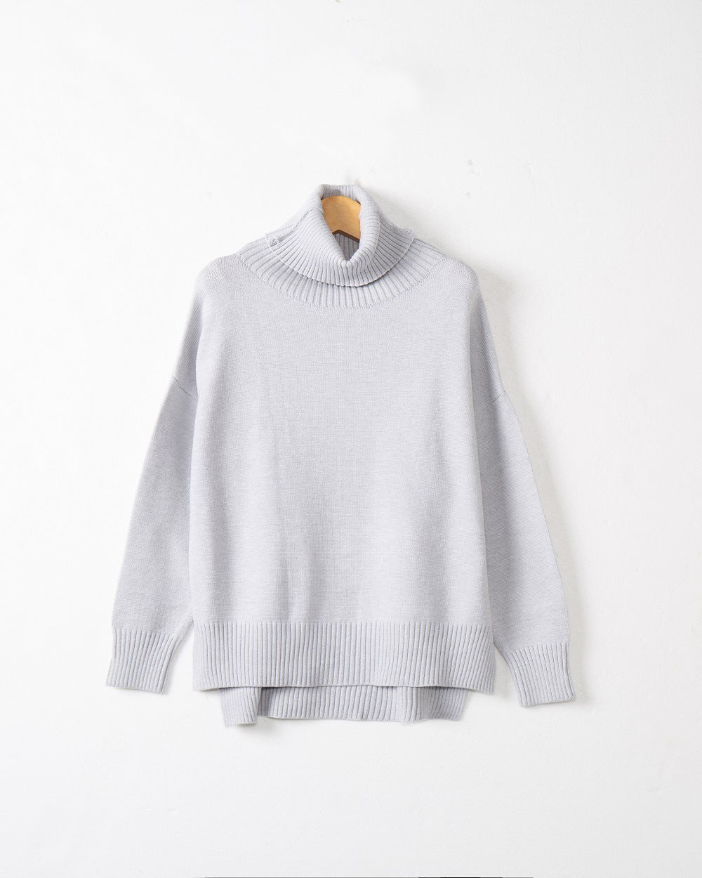 Damen legerer Rollkragenpullover mit praktischem Schnitt EB