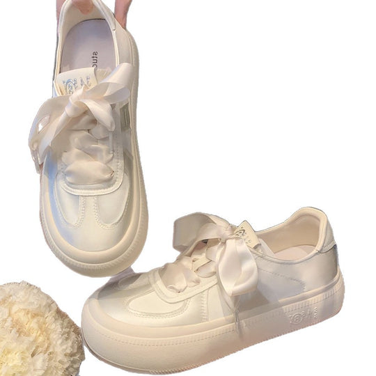 Damen Sneakers mit eleganter Schleifenverzierung und atmungsaktiver Oberfläche EB