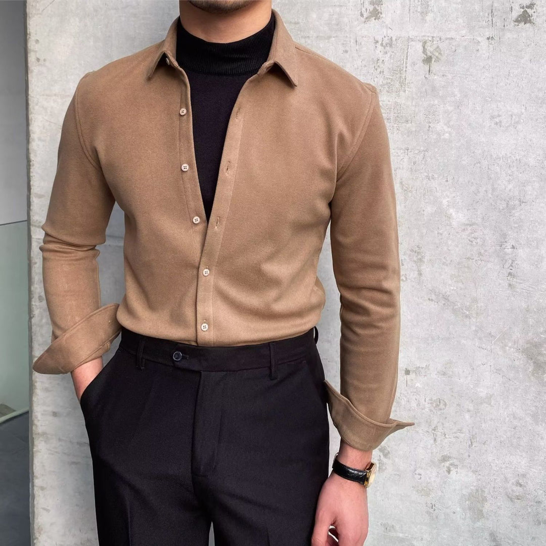 Herren Elegantes Langarmhemd EB