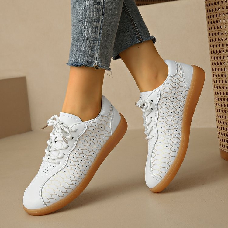 Damen modische Sneakers mit einzigartigem Musterdruck EB