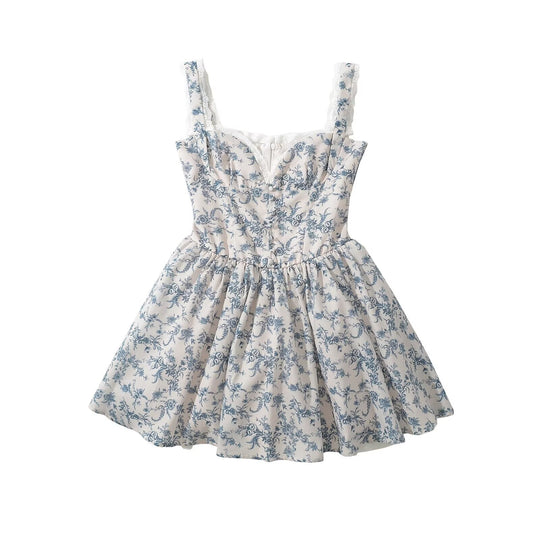 Damen Floral Design Sommerkleid EB