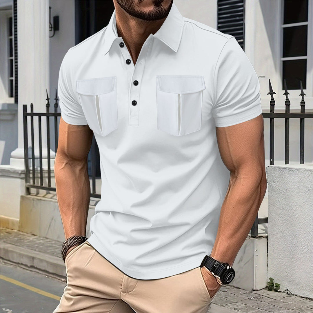 EB | Poloshirt mit Doppeltasche und Revers
