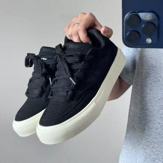 Damen Komfortable Sneaker mit atmungsaktivem Obermaterial und dämpfender Sohle EB