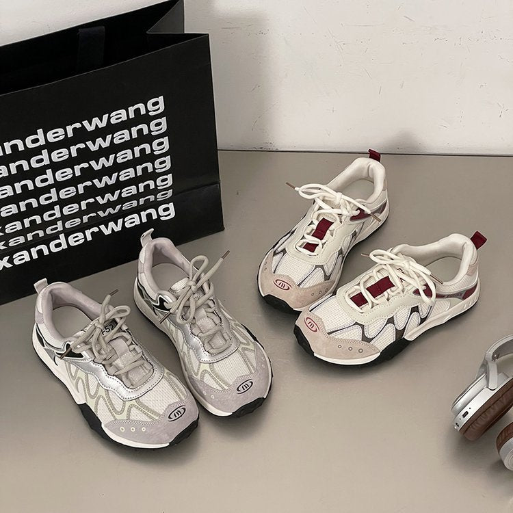 Damen modische Sneaker mit atmungsaktiver Netzoberfläche und komfortablem Dämpfungssystem EB