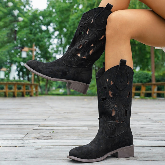 Damen Stiefel mit kunstvoller anatomischer Gestaltung EB