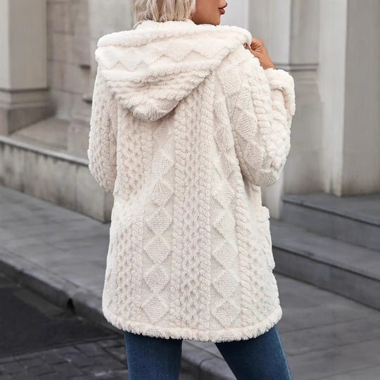 Damen Flauschige Kuscheljacke EB