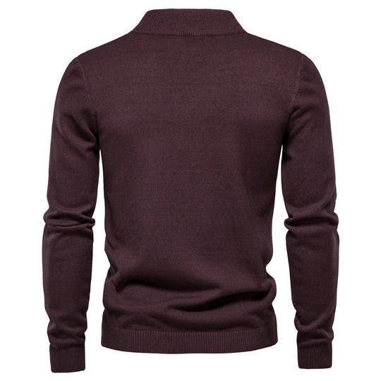 Herren eleganter Rollkragenpullover aus feiner Wolle EB