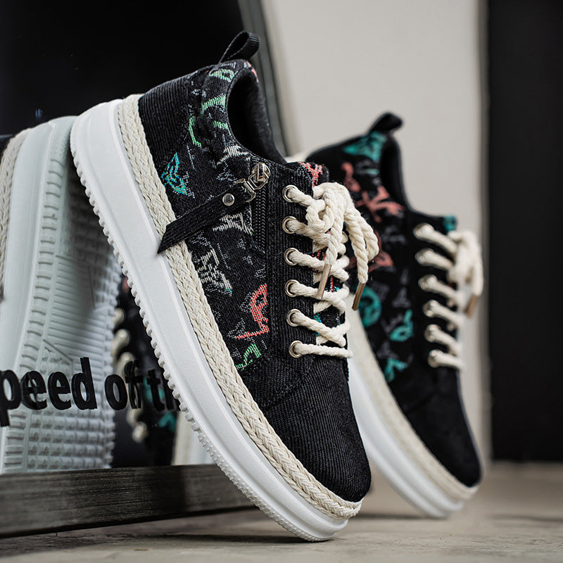 Damen Sportliche Sneaker mit einzigartigem grafischem Muster und dämpfender Sohle EB