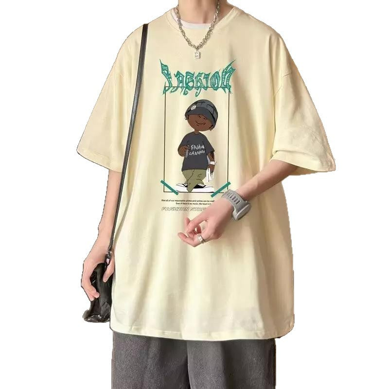 Damen oversized T-Shirt mit grafischem Print und lässigem Schnitt EB
