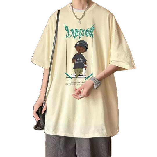Damen oversized T-Shirt mit grafischem Print und lässigem Schnitt EB