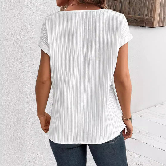 Damen Freizeit Oberteil mit buntem Stickdesign Heidi-Mode
