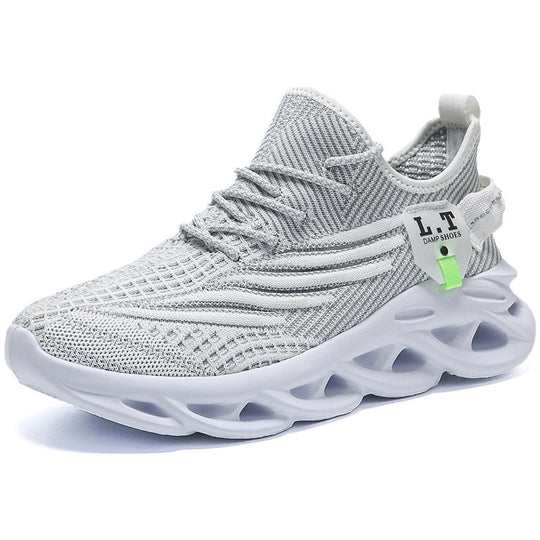 Damen Atmungsaktive Sneakers mit stoßdämpfender Sohle und elastischem Obermaterial EB