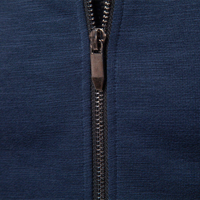 Herren Sportjacke mit modischem Stehkragen und elastischem Bund EB