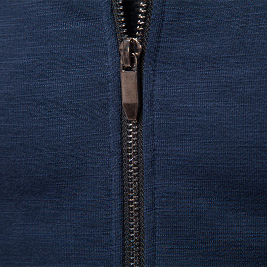 Herren Sportjacke mit modischem Stehkragen und elastischem Bund EB