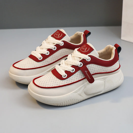 Damen Sportliche Sneakers mit atmungsaktiven Mesh-Einsätzen und rutschfester Sohle EB
