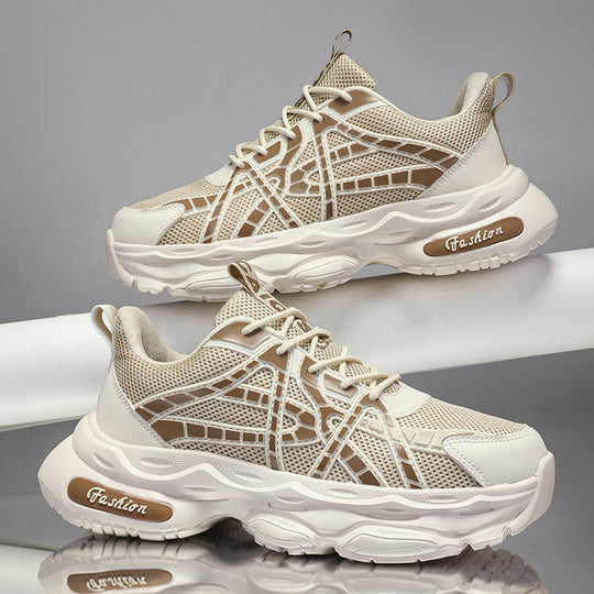 Damen Sportliche und moderne Sneaker mit atmungsaktiver Mesh-Oberfläche und dämpfender Sohle EB