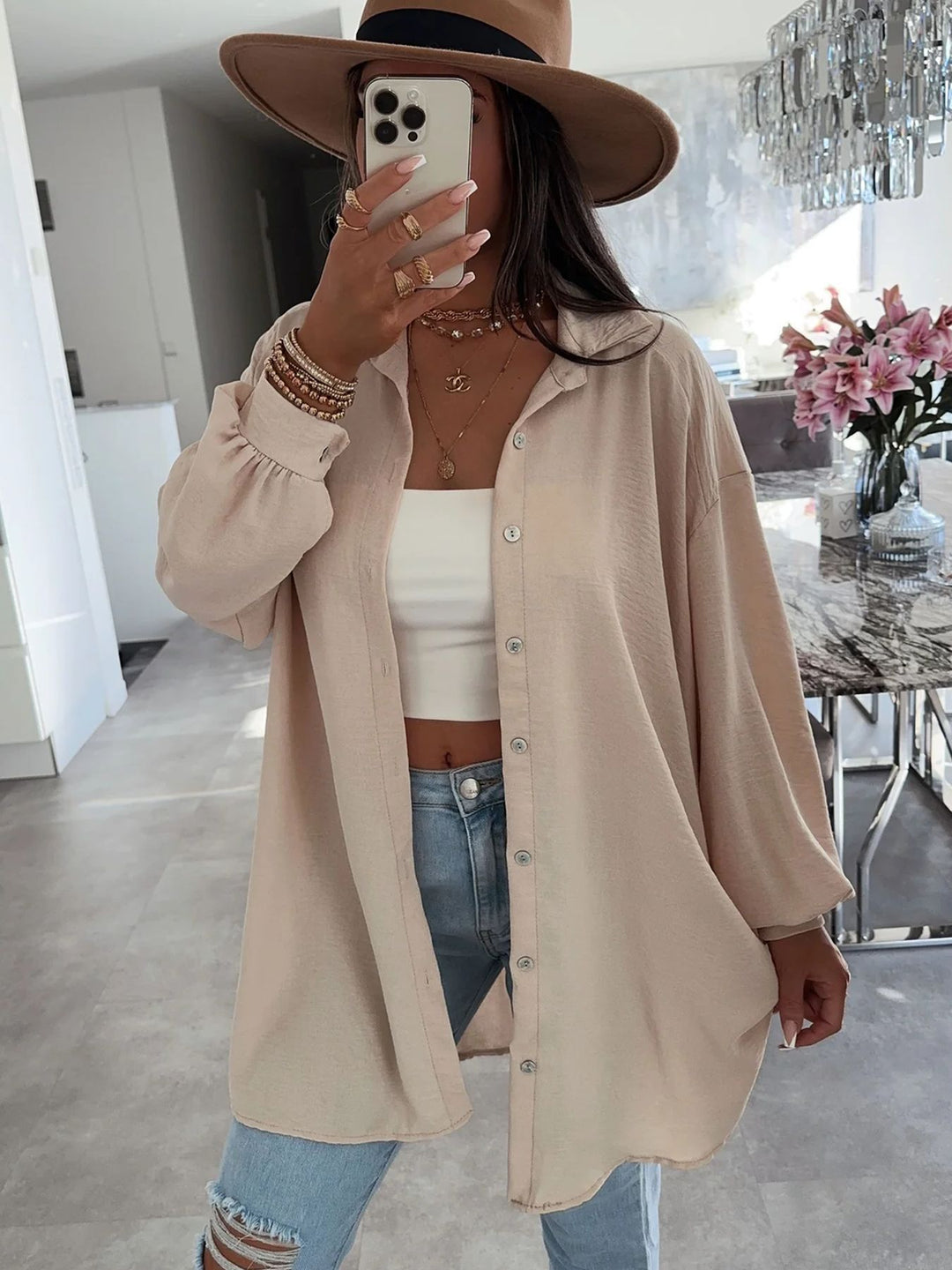 Damen Übergröße Hemdbluse EB