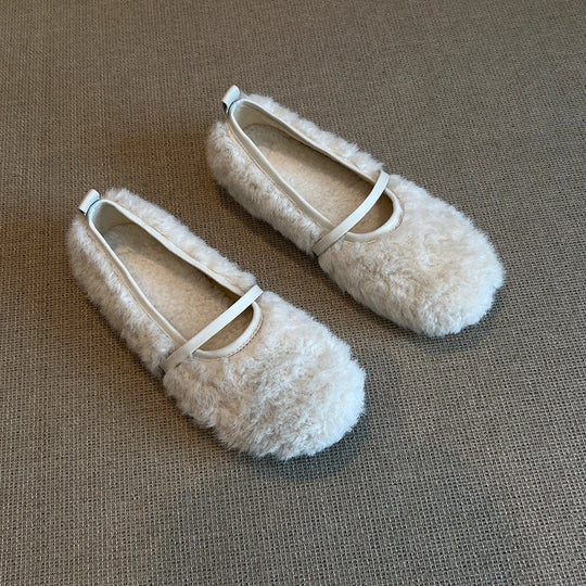 Damen Fleece Ballerinas EB