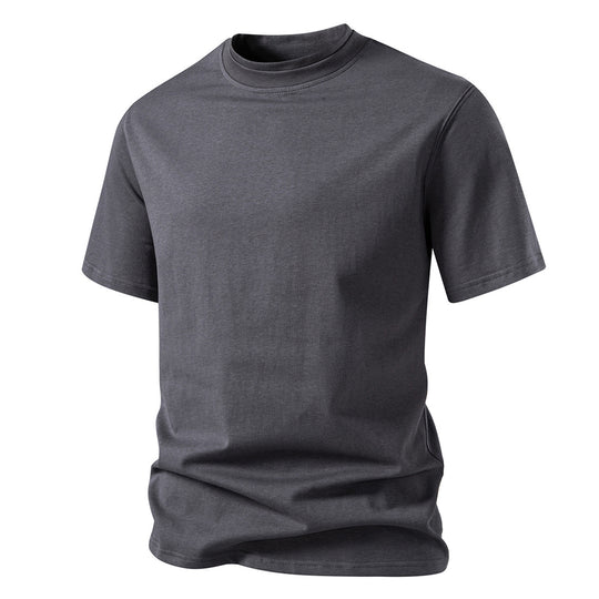 Herren Rundhalsshirt aus hochwertiger Baumwolle mit minimalistischem Design EB