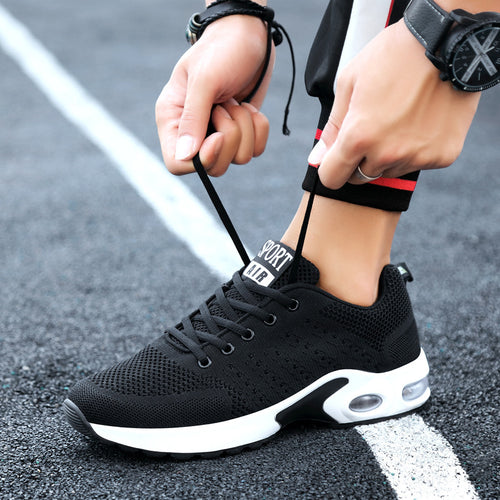Damen Sportliche Laufschuhe mit atmungsaktiver Mesh-Oberfläche und dämpfenden Eigenschaften EB