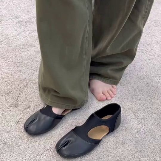 Damen Clogs mit innovativem Zehen-Design und atmungsaktiver Materialkombination EB