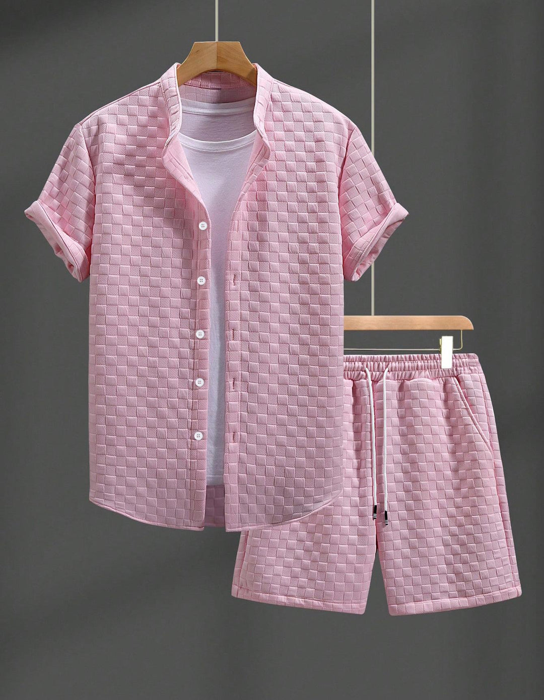Damen lässiges Kurzarm Hemd und Shorts Set EB