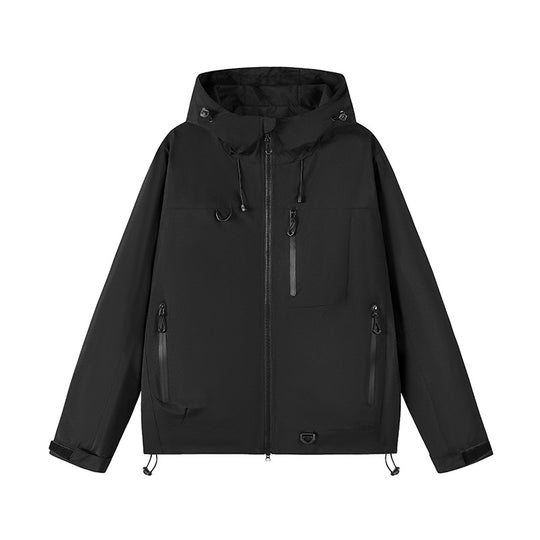 Damen technische Outdoor-Jacke mit Material und verstellbarem Kapuzensystem EB