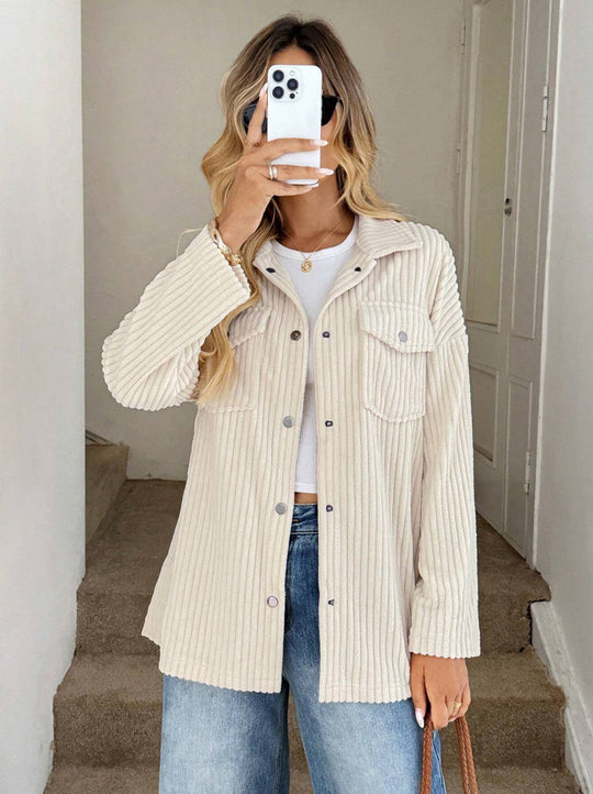 Damen Oversize Kordjacke EB