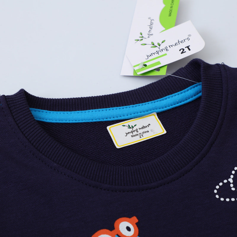 Jungen Sweatshirt mit lustigem Dinosaurier- und Weltraumdesign EB