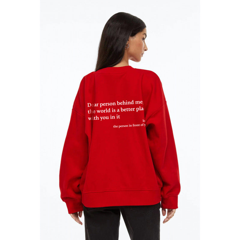 Damen Sweatshirt mit inspirierendem Schriftzug EB